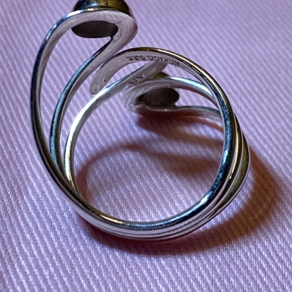 Authentic Sterling Silver Bold Ring - image 3